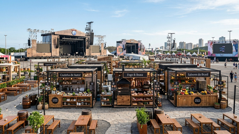 Rock in Rio 2026 ganha Gourmet Square com chefs renomados e transforma gastronomia em atração principal no festival